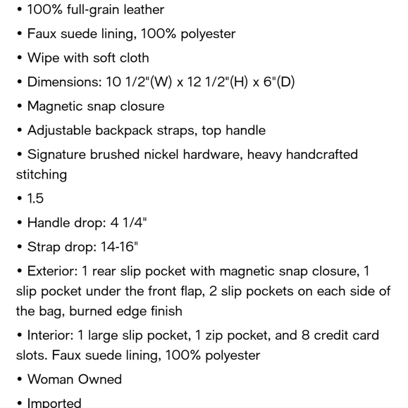 Patricia Nash backpack - Picture 7 of 7